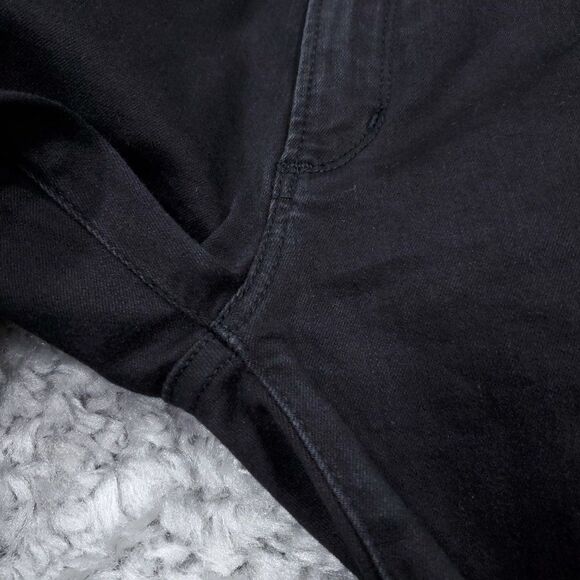 Abercrombie 2 26 Short Ultra High Rise Super Skinny Jeans Black Distressed - Picture 6 of 10